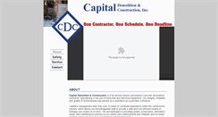 Desktop Screenshot of capitaldemolitionandconstruction.com