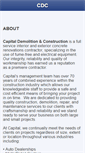 Mobile Screenshot of capitaldemolitionandconstruction.com