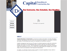 Tablet Screenshot of capitaldemolitionandconstruction.com